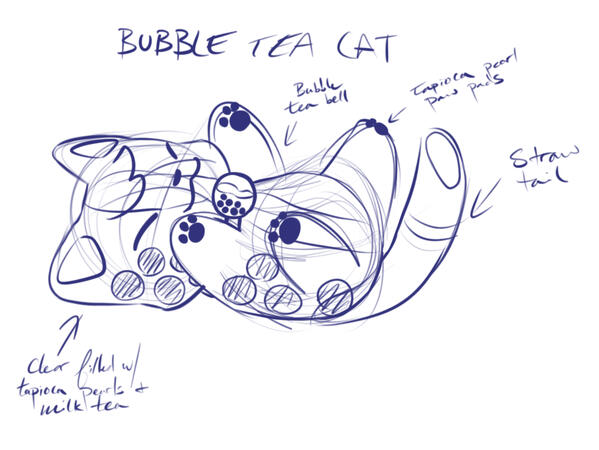 Bubble Tea Cat