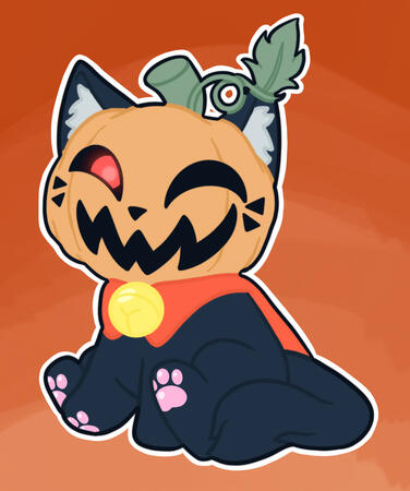 Pumpkin Cat