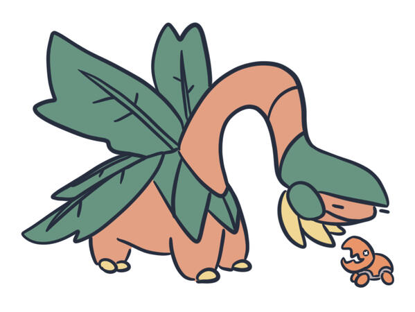 Tropius and Trapinch Tropius and Trapinch